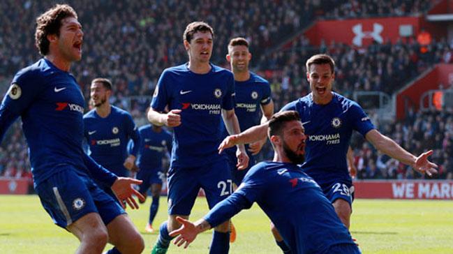 Chelsea, yldz golc Giroud ile gld