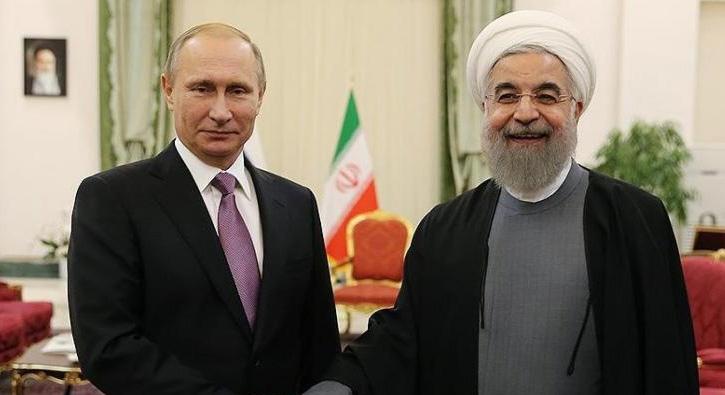 Putin, Ruhani ile Suriye'yi grt