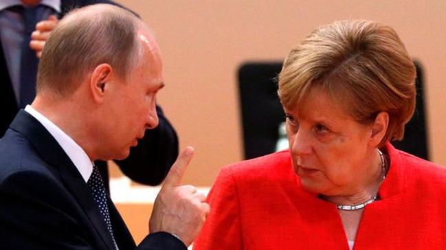 Putin ile Merkel Suriye'yi grt: Bu saldr krizin barl yolla zlmesi srecine zarar verir