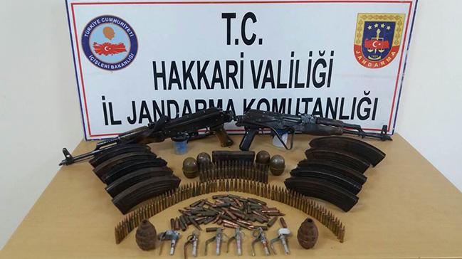 PKK'ya ait silah, mhimmat, patlayc ve yaam malzemesi ele geirildi      