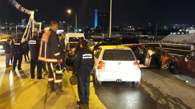 Ankara'da 10 aracn kart zincirleme trafik kazasnda 7 kii yaraland