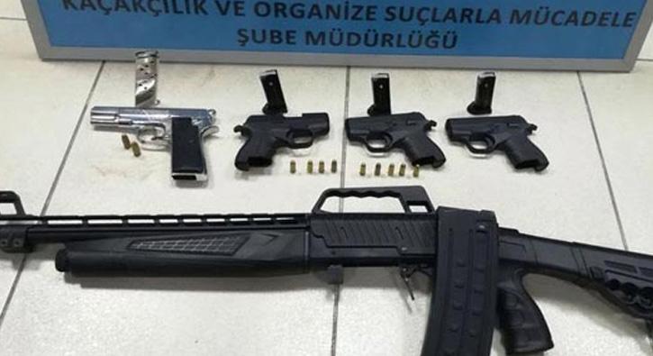 Trabzon'da bir kii 4 el yapm tabanca ve bir tfek ile yakaland