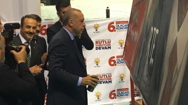 Cumhurbakan Erdoan imzasn byle att!