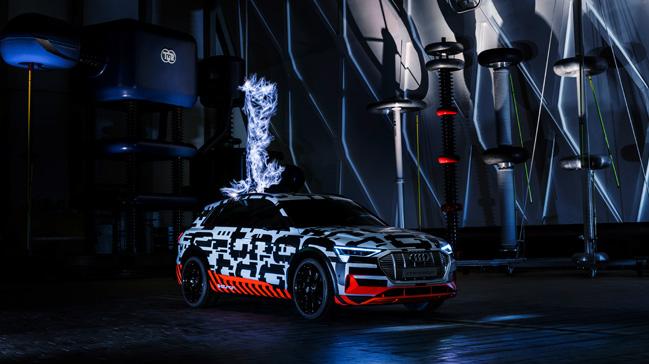 Audi E-Tron Faraday Kafesi'nde tantld 
