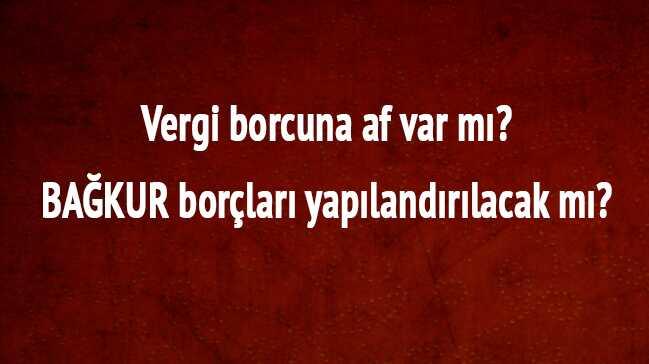 Vergi borcuna af var m"