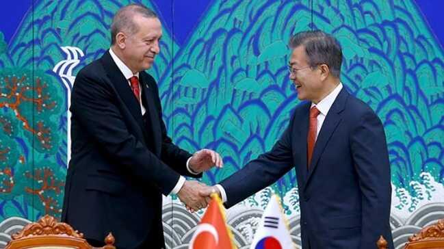 Cumhurbakan Erdoan'n ziyareti Kore basnnda geni yer buldu