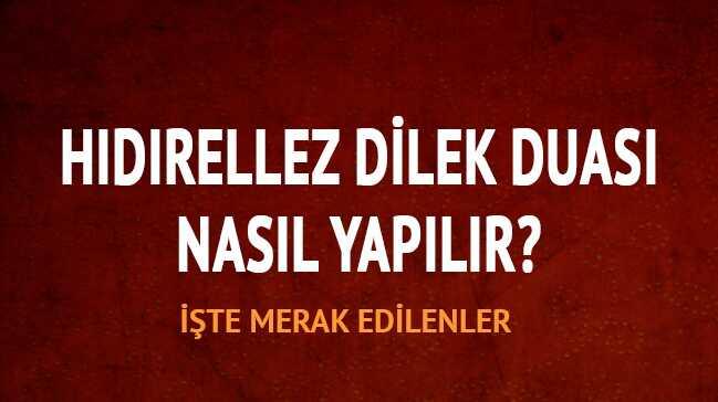 Hdrellez gl aac dilek duas nasl yaplr"