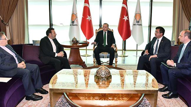 Cumhurbakan Erdoann ran heyeti ile toplantsna etinkaya da katld