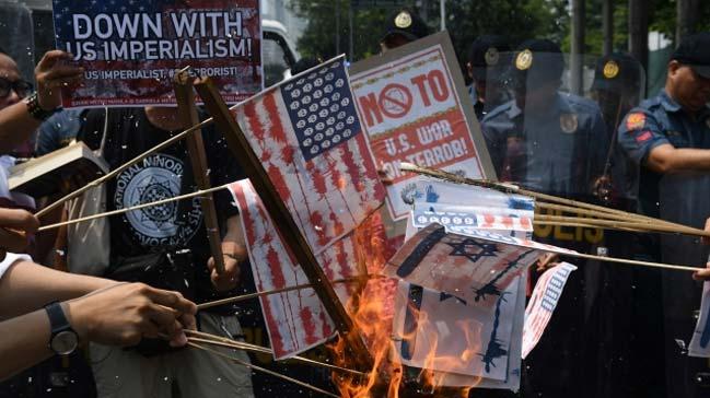 Filipinler'deki Mslmanlar, ABD'nin Kuds kararn ve srail'in Gazze'deki terrn protesto etti