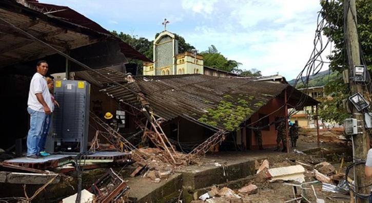 Kolombiya'da baraj inaat gt 5 bin kii tahliye edildi
