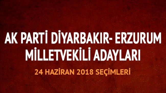AK Parti Erzurum Diyarbakr milletvekili adaylar 2018 isim listesi son dakika