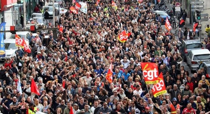 Fransada memurlar da greve balyor