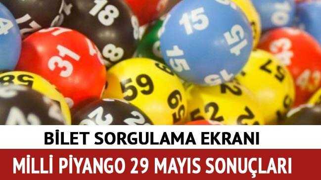 29 Mays Milli Piyango sonular akland