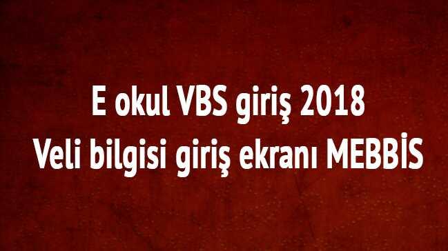 e okul vbs giri 2018-Veli Bilgisi Giri ekran MEBBS