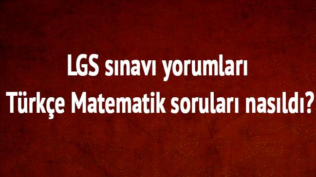 LGS snav Trke sorular nasld" LGS szel blm yorumlar