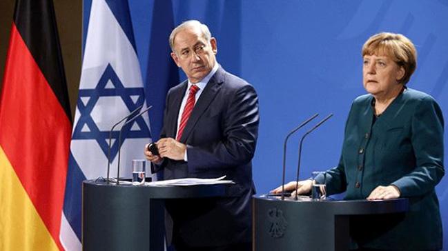 Netanyahu, Merkel ile grt 