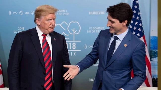 Trump'tan Kanada Babakan Trudeau'ya tepki: Olduka iki yzl ve zayf