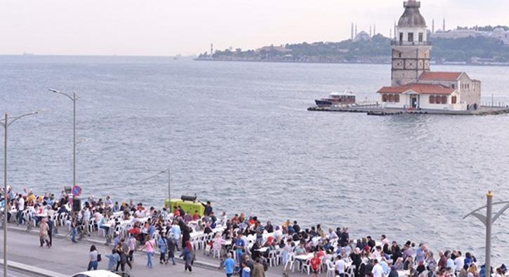 skdar'da 50 bin kiilik iftar organizasyonu dzenledi