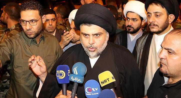 Irakta ii lider Mukteda es-Sadr, Hadi abi gruplarnn yer ald Fetih Koalisyonu ittifak kurdu 