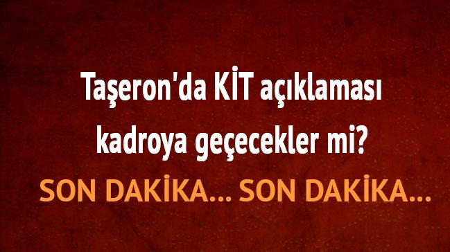 Bakan'dan taeron'da KT aklamas