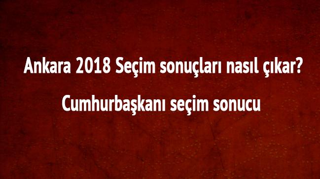 Ankara 2018 Seim sonular nasl kar Cumhurbakan seim sonucu 