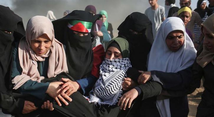 srail askerleri Gazze snrnda 206 Filistinliyi yaralad