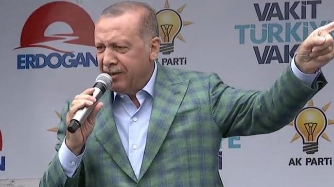 Cumhurbakan Erdoan: Terristlerin sandklara tehdidinde tepelerine tepelerine bineceiz