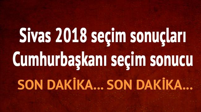 Sivas 24 Haziran 2018 seim sonular