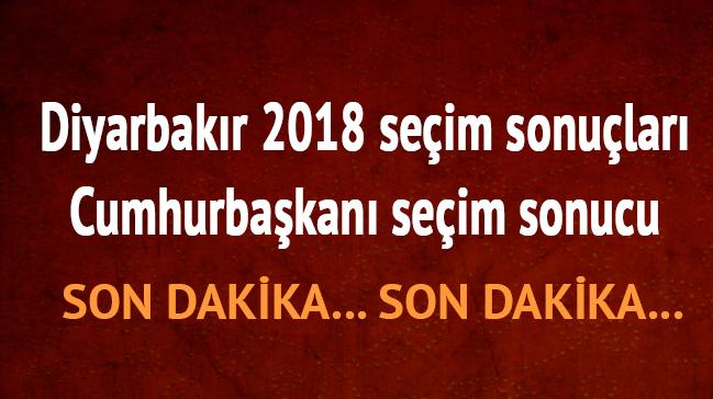 Diyarbakr 24 Haziran 2018 seim son dakika sonular oy oranlar Diyarbakr cumhurbakan sonucu 