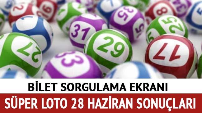 Sper Loto 28 Haziran 2018 ekili sonular akland