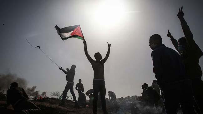 Gazze'deki Byk Dn Yry gsterileri devam ediyor 