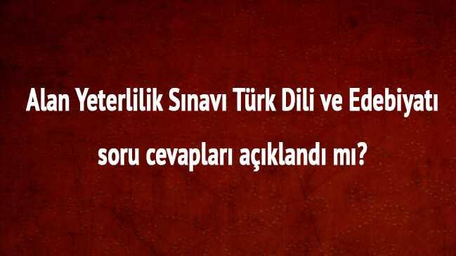 AYT 2018 son dakika SYM aklamas Alan Yeterlilik Snav Trk Dili ve Edebiyat soru cevaplar 