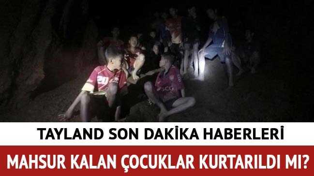 Tayland'da maarada mahsur kalan ocuklar kurtarld
