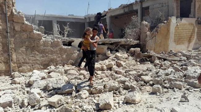 Rus uaklarnn Halepe gerekletirdii saldrda 20 sivil hayatn kaybetti