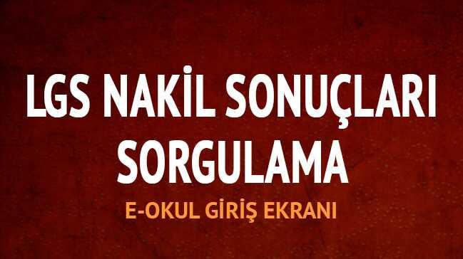LGS nakil sonular eriime ald