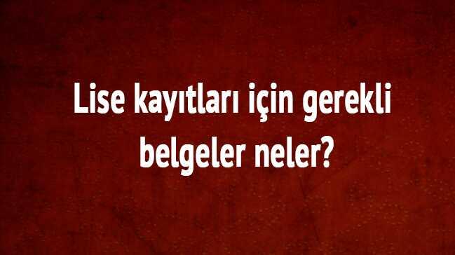 2018 Lise kayt 2018 Lise kaytlar  lgs LGS lise kaytlar iin gerekli belgeler neler"   fotoraflar resimleri