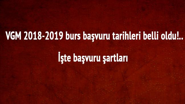 Vakflar Genel Mdrl 2018-2019 burs bavuru tarihleri belli oldu!..
