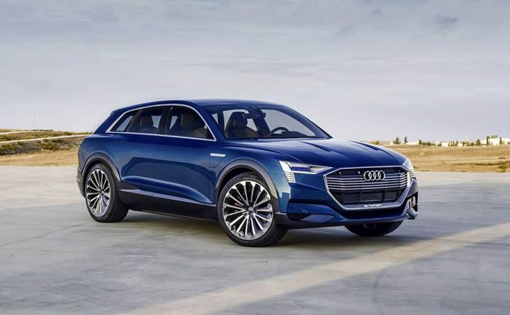 Audi ilk tamamen elektrikli SUV'unun seri retimine balad