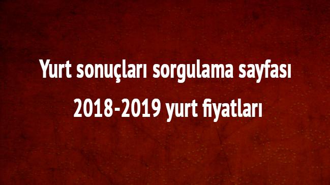 KYK 2018-2019 yurt fiyatlar ne kadar"