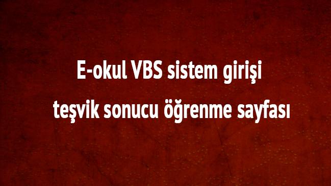 e okul VBS sistem girii tevik sonucu renme sayfas