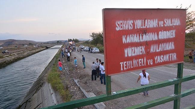 anlurfa'da sulama kanalna den ocuk bouldu