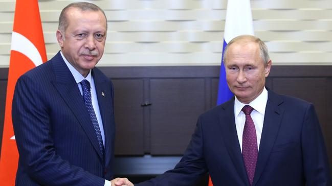 Bakan Erdoan, Putin ile grt