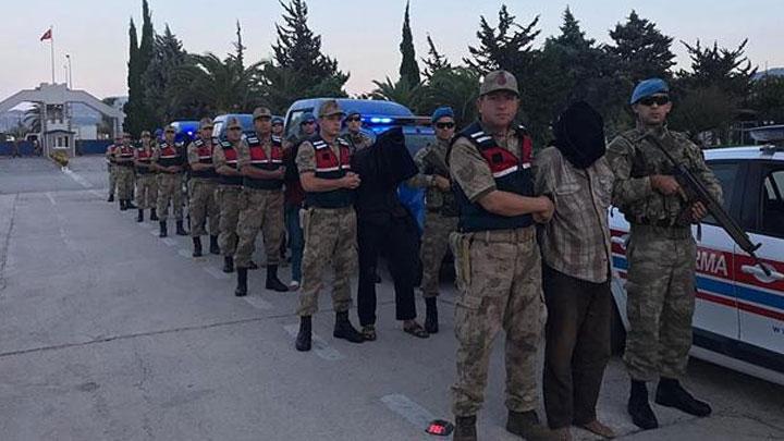 2 askerin ehit edilmesi olayna karan 9 YPG/PKK'l terrist tutukland