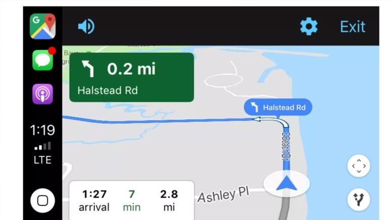 Apple CarPlay Google Haritalar desteine kavutu