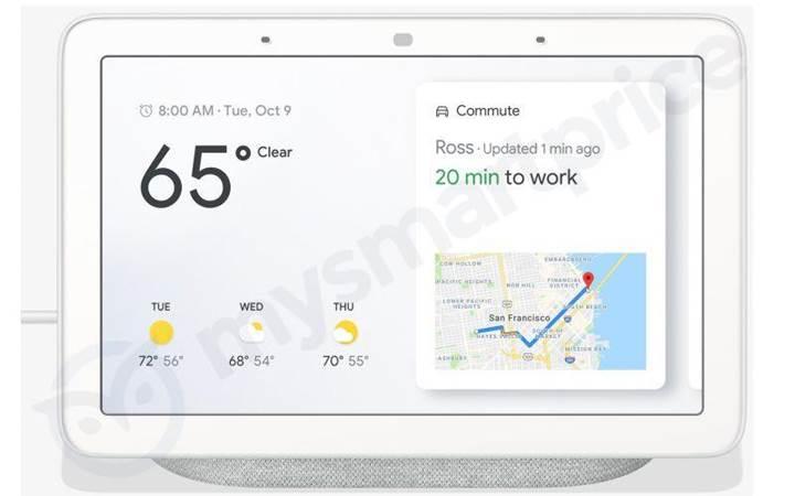 Dokunmatik ekranl Google Home Hub akll hoparlr detayland