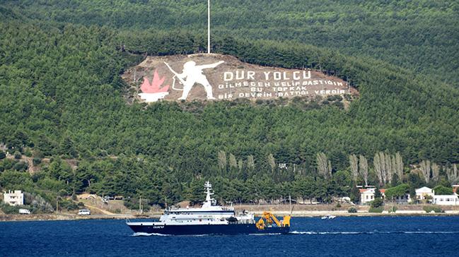 Rus kurtarma gemisi anakkale Boaz'ndan geti