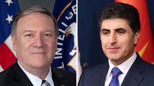 Pompeo ile Barzani Irak'taki siyasi gelimeleri grt