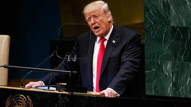 ABD Bakan Trump'n szleri BM temsilcilerini gldrd: Benim ynetimim ABD'yi ok ileri tad
