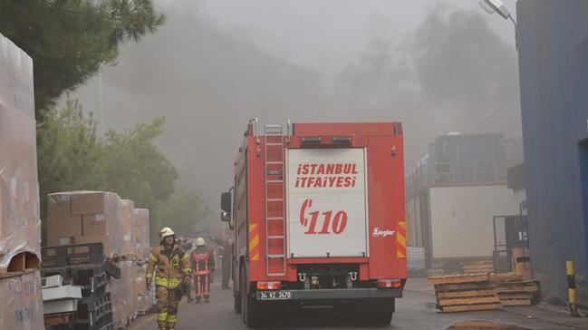 Tuzla'da bir fabrikada yangn kt