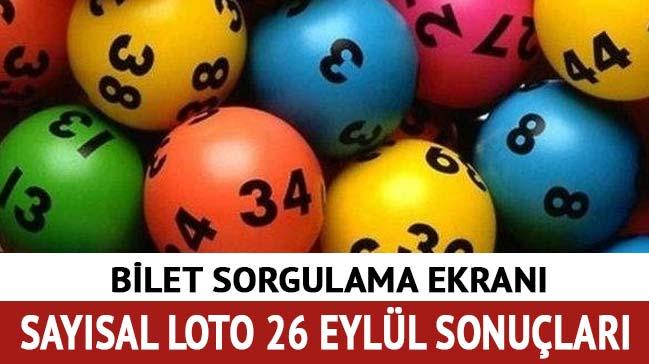 Saysal Loto 26 Eyll 2018 sonular akland